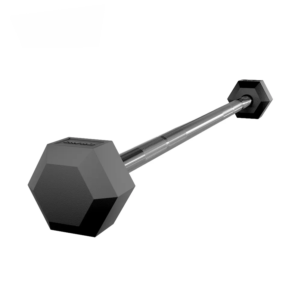 Hex Rubber Barbell - DFX barbell afbeelding 1