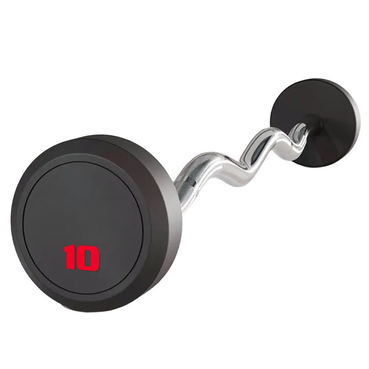 Rubber Barbell - DFX barbell afbeelding 1